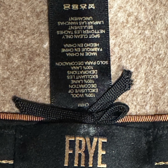 🧢 Frye Felt Tall Crown Fedora – Tumbleweed Tan – Size M/L New - Picture 6 of 6